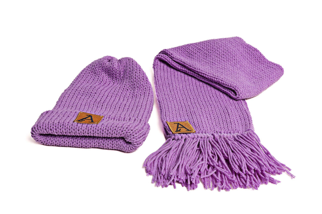 Aciry Handgemachte Winter-Bundle: Mütze + Schal